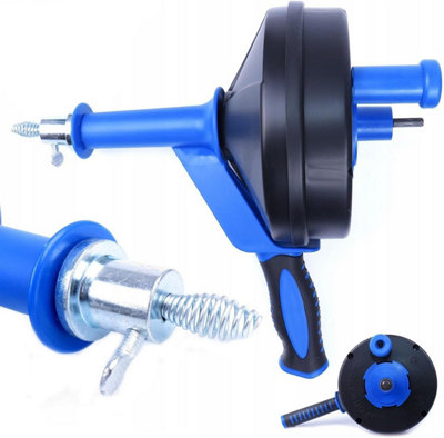 76m Drain Auger with Drill Adapter Flexible Plumbing Snake for Hair ...