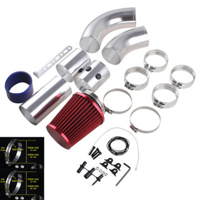 76MM Induction Kit Universal Performance Car Cold Air Filter Intake Set