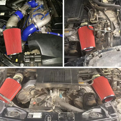 76MM Induction Kit Universal Performance Car Cold Air Filter Intake Set