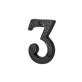 76mm No.4366 Old Hill Ironworks Door Numerals (Number 3)
