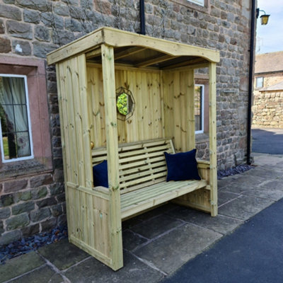 B&Q -  Churnet Valley Four Seasons 3 Seat Arbour