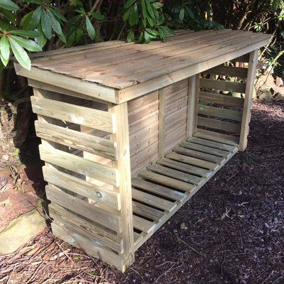 Churnet Valley Garden Furniture Ltd Heavy Duty Logstore 4X6 (Height Ft X Width Ft) from B&Q