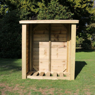 Churnet Valley Garden Furniture Ltd Heavy Duty Logstore 5X4 (Height Ft X Width Ft) from B&Q