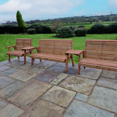B&Q -  Valley 7 Seat Set 1X3B 2 X 2B Straight Tray