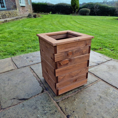 Churnet Valley Garden Furniture Ltd Valley Tall Square Planter H52 X W39 X D39 from B&Q