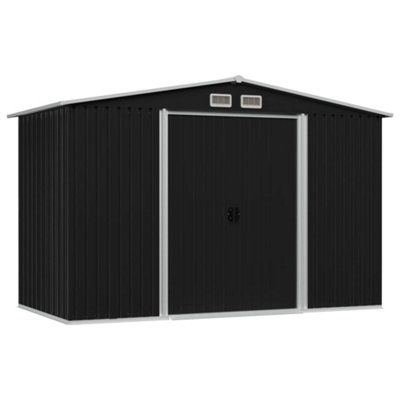 Berkfield Garden Storage Shed Anthracite Steel 257X205X178 Cm