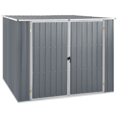 Berkfield Garden Shed Grey 195X198X159 Cm Galvanised Steel-27006 