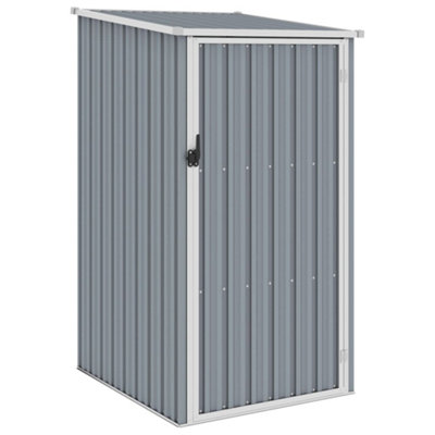 Berkfield Garden Shed Grey 87X98X159 Cm Galvanised Steel