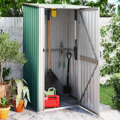 Berkfield Garden Shed Green 118.5X97X209.5 Cm Galvanised Steel