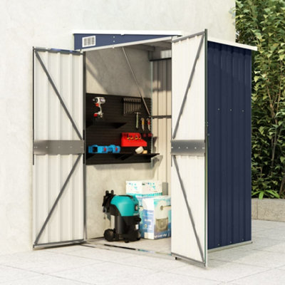 Berkfield Wall-Mounted Garden Shed Anthracite 118X100X178 Cm Steel