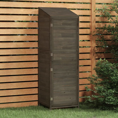 Berkfield Garden Shed Anthracite 55X52X174.5 Cm Solid Wood Fir