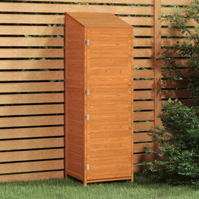 Berkfield Garden Shed Brown 55X52X174.5 Cm Solid Wood Fir