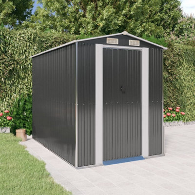 Berkfield Garden Shed Anthracite 192X274X223 Cm Galvanised Steel