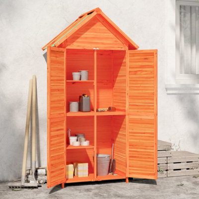 Berkfield Garden Tool Shed Brown 89X52.5X175 Cm Solid Wood Pine