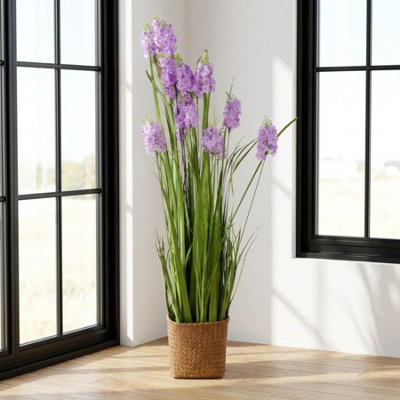 Garden Greatness Botanical Artificial Lavender Floor Plant