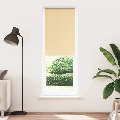 Berkfield Roller Blind Blackout Beige 75X230 Cm Fabric Width 70.7 Cm Polyester from B&Q