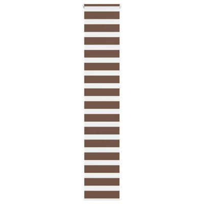 Berkfield Brown Zebra Blind 45X230 Cm Fabric Width 40.9 Cm Polyester 40.9Cm