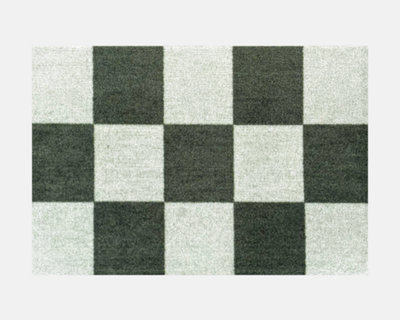  - Standard Laurel Checkerboard Washable Doormat