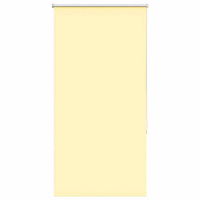 Berkfield Roller Blind Blackout Yellow 80X150 Cm Fabric Width 75.7 Cm Polyester from B&Q
