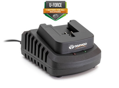 Daewoo U-Force 18V 2000/4000Mah Lithium-Ion Battery Charger 5Yr Warranty from B&Q