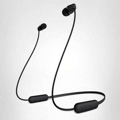 Sony Wi C200 Wireless Bluetooth Headphones With Mic Up To 15H Battery Life  Black