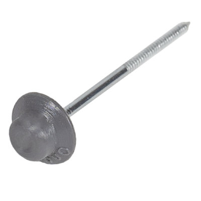 Pack Of 100Grey Onduline Roofing Nails Fixings For Corrugated Bitumen Roofing Sheets from B&Q