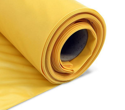 Yellow Vapour Barrier Damp Proof Membrane Polythene Sheeting Roll Attic Loft Wall InsulationFloor Insulation2M X 50M from B&Q