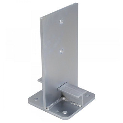 Heavy Duty Galvanised Internal Bolt Down Pergola Post SupportInternal Post AnchorInternal Post Bracket90mm from B&Q