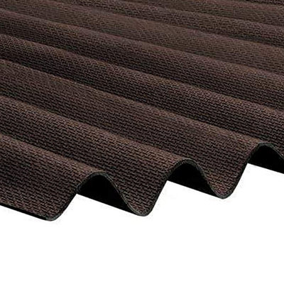 Pack Of 10BituroofDurable Brown Corrugated Bitumen Roofing Sheets2000X950mm