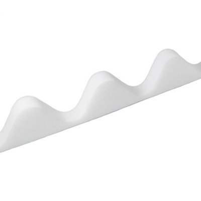 Pack Of 4White Bitumen Sheets Eaves Fillers For Bitumen Corrugated Roofing Sheets Fits BituroofOndulineCorrapol-Bt from B&Q