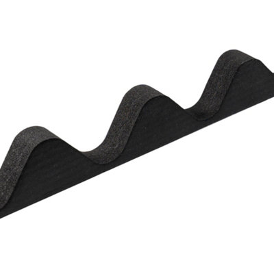 Pack Of 4Black Bitumen Sheets Eaves Fillers For Bitumen Corrugated Roofing Sheets Fits BituroofOndulineCorrapol-Bt from B&Q