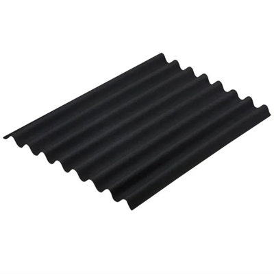 Onduline Premium Black Bitumen Corrugated Roofing Sheets 1000X760mm from B&Q
