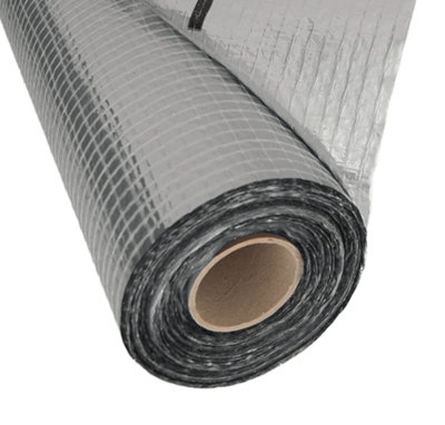 Thermal Insulation Vapour Barrier Strotex Membrane Heat Reflector Aluminium Foil1.5X10M from B&Q