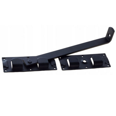 Heavy Duty Black Gate Bolt Gate Catch Latch Lock For Wooden And Metal Gates440mm from B&Q