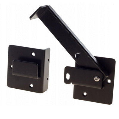 Heavy Duty Black Gate Bolt Latch Lock Gate Catch For Wooden & Metal Gates from B&Q