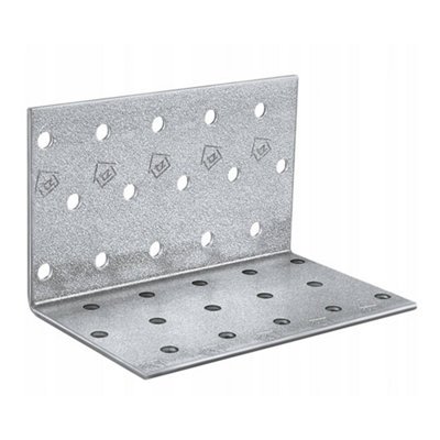 Pack Of 10Heavy Duty Galvanised Steel Angle Bracket Corner Bracket Corner Brace For Construction60X60X120mm from B&Q