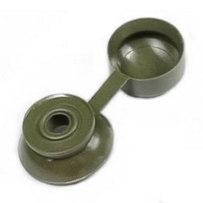 Pack Of 100Green Pvc Plastic Screw Covers For Corrugated Roofing Sheets Fixings from B&Q