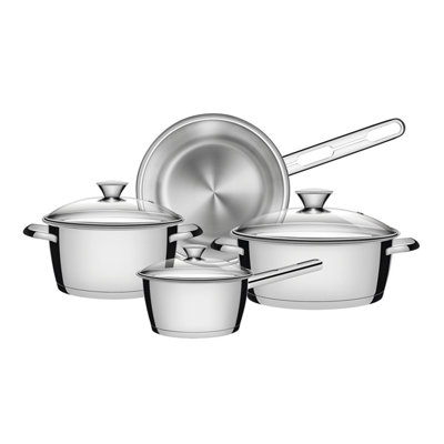 Tramontina 4 Pcs. Stainless Steel Cookware Set from B&Q