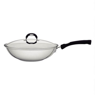 Tramontina Stainless Steel Wok with Lid - Image 6