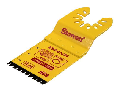 Starrett Kso-01C34 Plunge Hcs Oscillating BladeJapanese Teeth 40 X 34mm X 18 Tpi from B&Q