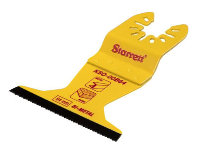Starrett Kso-00B64 Flat-Sided Bi-Metal Oscillating Blade 40 X 64mm X 18 Tpi from B&Q