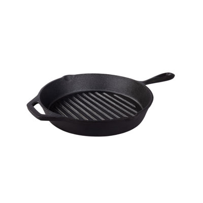 Tramontina Griddle Pan (1.65L) Pre-Seasoned Cast Iron 26Cm