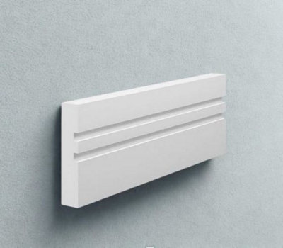  - 2 Grooved Mdf Architrave (L) 2438mm (T) 17mm (W) 68mm Undercoated With Smooth Fully FinishPack Of 5