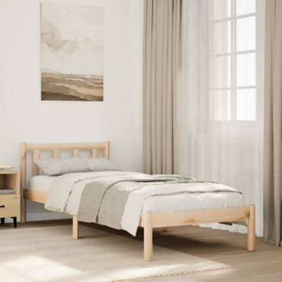 Berkfield Extra Long Bed Frame Without Mattress 80X220 Cm Solid Wood Pine from B&Q