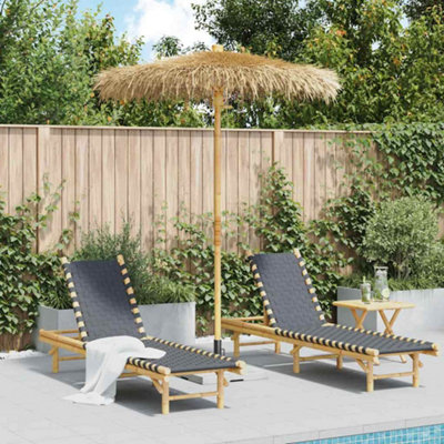 Berkfield Tiki Umbrella With Banana Leaf Canopy 180 Cm Bamboo from B&Q