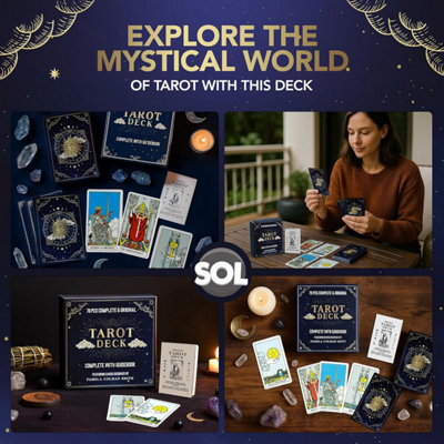 Mazo De Tarot De 78 Cartas Estilo Antiguo Con Guía En Inglés – Set Completo Para Principiantes Y Entusiastas, Perfecto Para Lecturas Y Reuniones