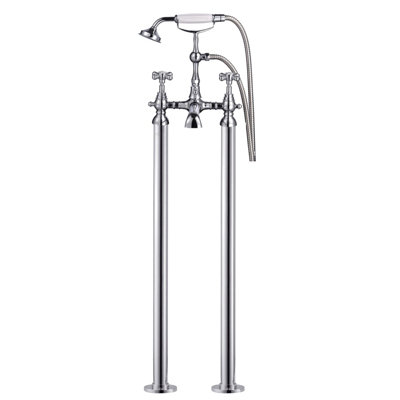 Nes Home Kano Traditional Freestanding Bath Filler And Shower Mixer With Handheld from B&Q