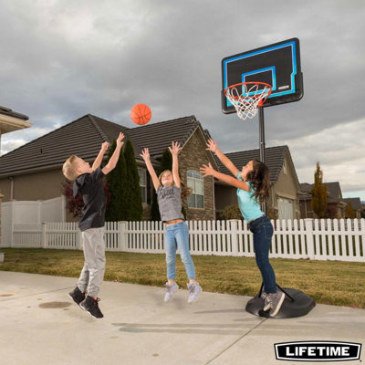 Lifetime 32" Youth Portable Basketball Hoop - Adjustable 5.5Ft-7.5Ft Height, Impact Backboard, Fade-Resistant, Weatherproof