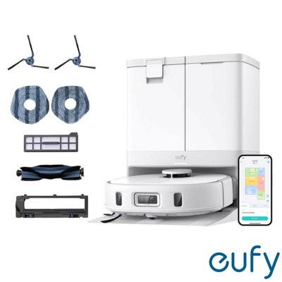 Eufy X10 Pro Omni Robot Vacuum And Mop With 8,000Pa Suction, Mopmaster 2.0, Ai Smart Cleaning, Auto-Detangle & All-In-One Station