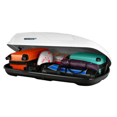 Costway 400L Waterproof Car Roof Cargo Box